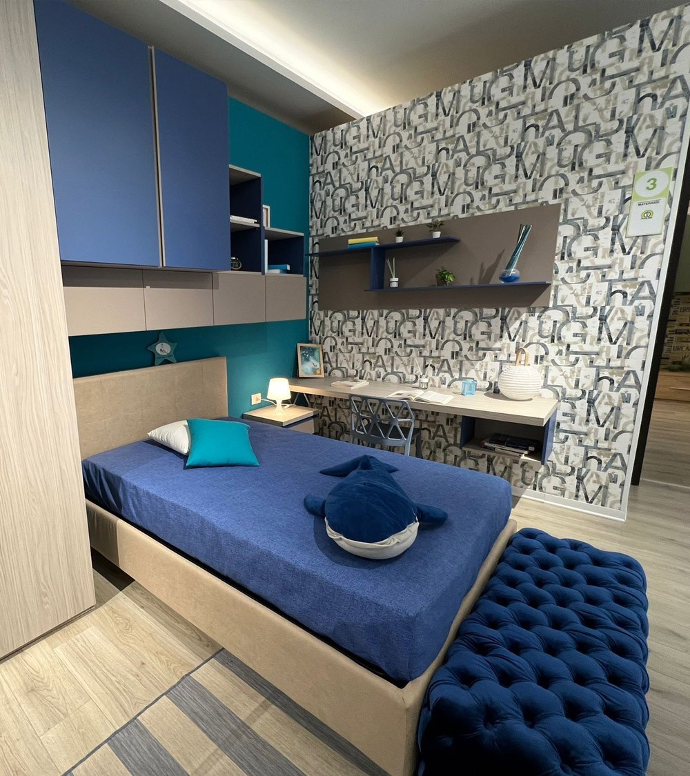 Cameretta Blu Wave